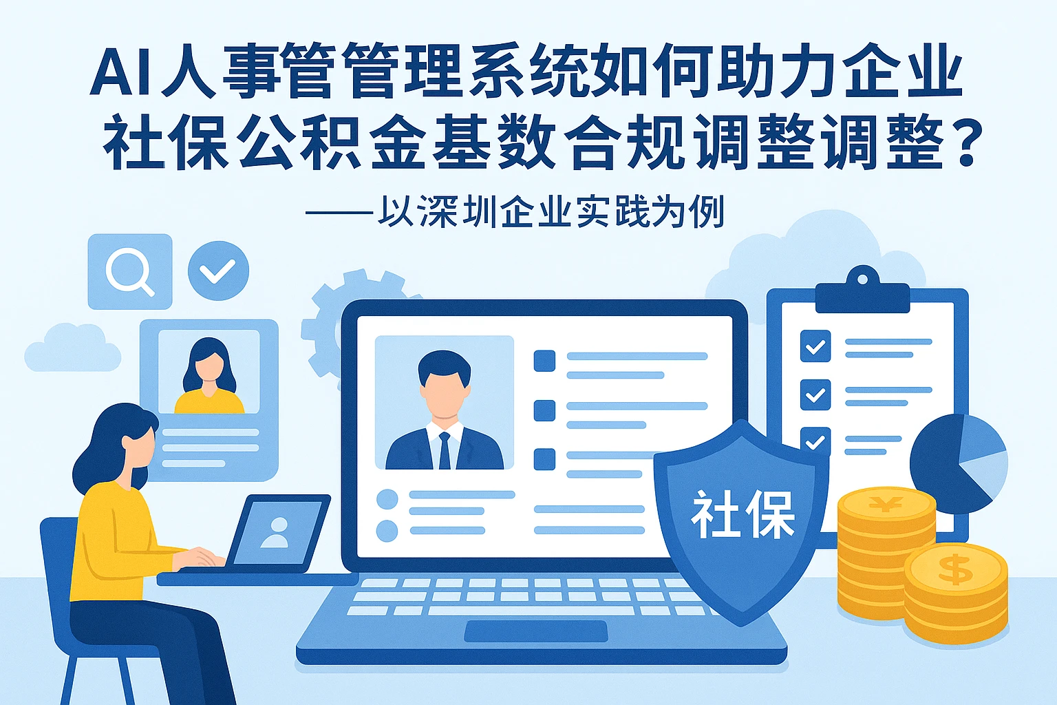 AI人事管理系统如何助力企业社保公积金基数合规调整？——以深圳企业实践为例