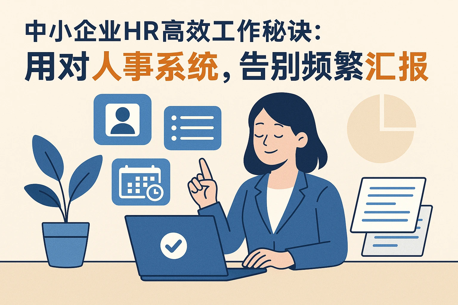 中小企业HR高效工作秘诀：用对人事系统，告别频繁汇报困境