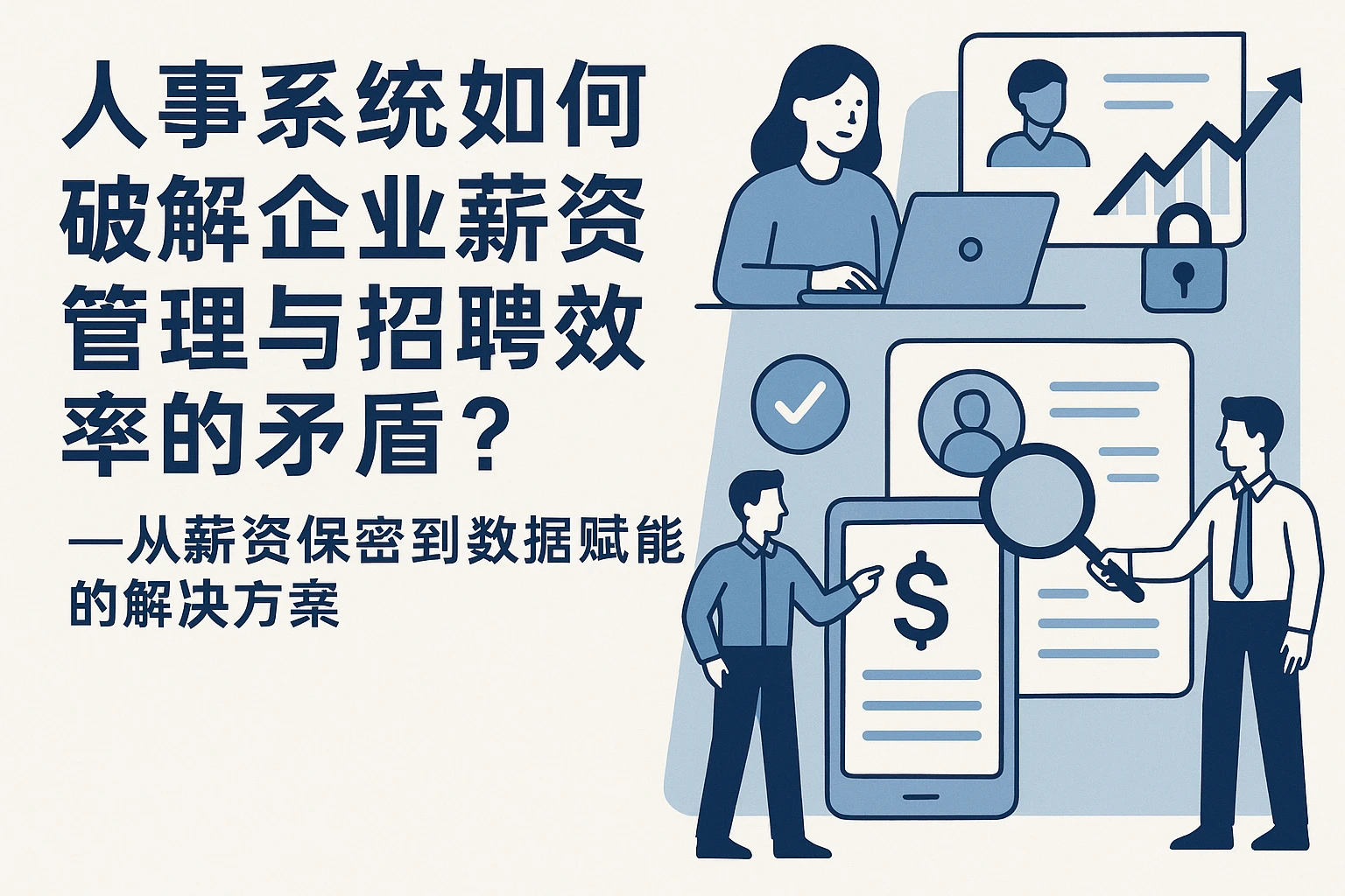 人事系统如何破解企业薪资管理与招聘效率的矛盾？——从薪资保密到数据赋能的解决方案