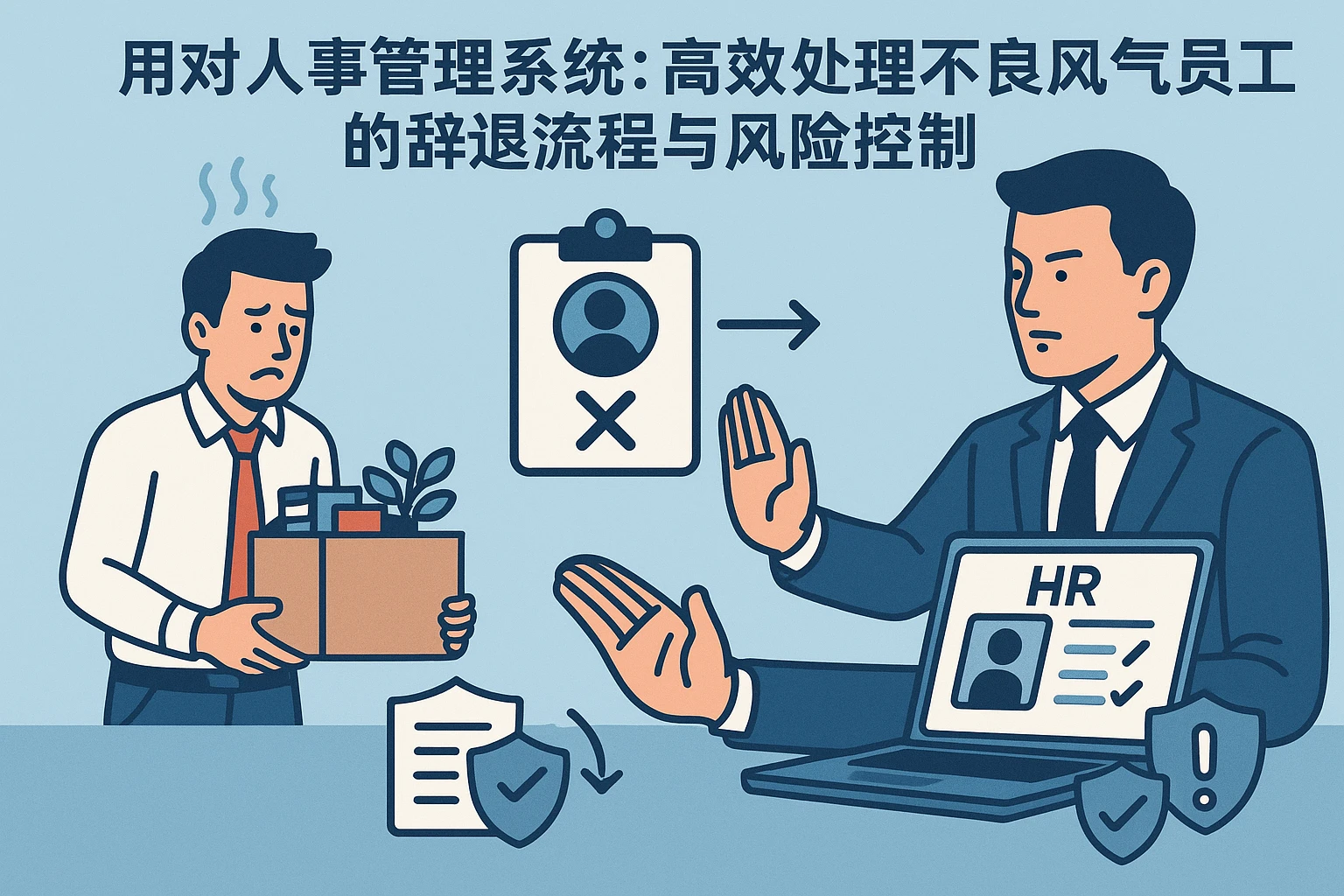 用对人事管理系统：高效处理不良风气员工的辞退流程与风险控制