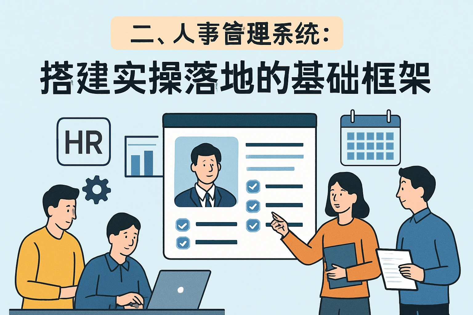 二、人事管理系统：搭建实操落地的基础框架