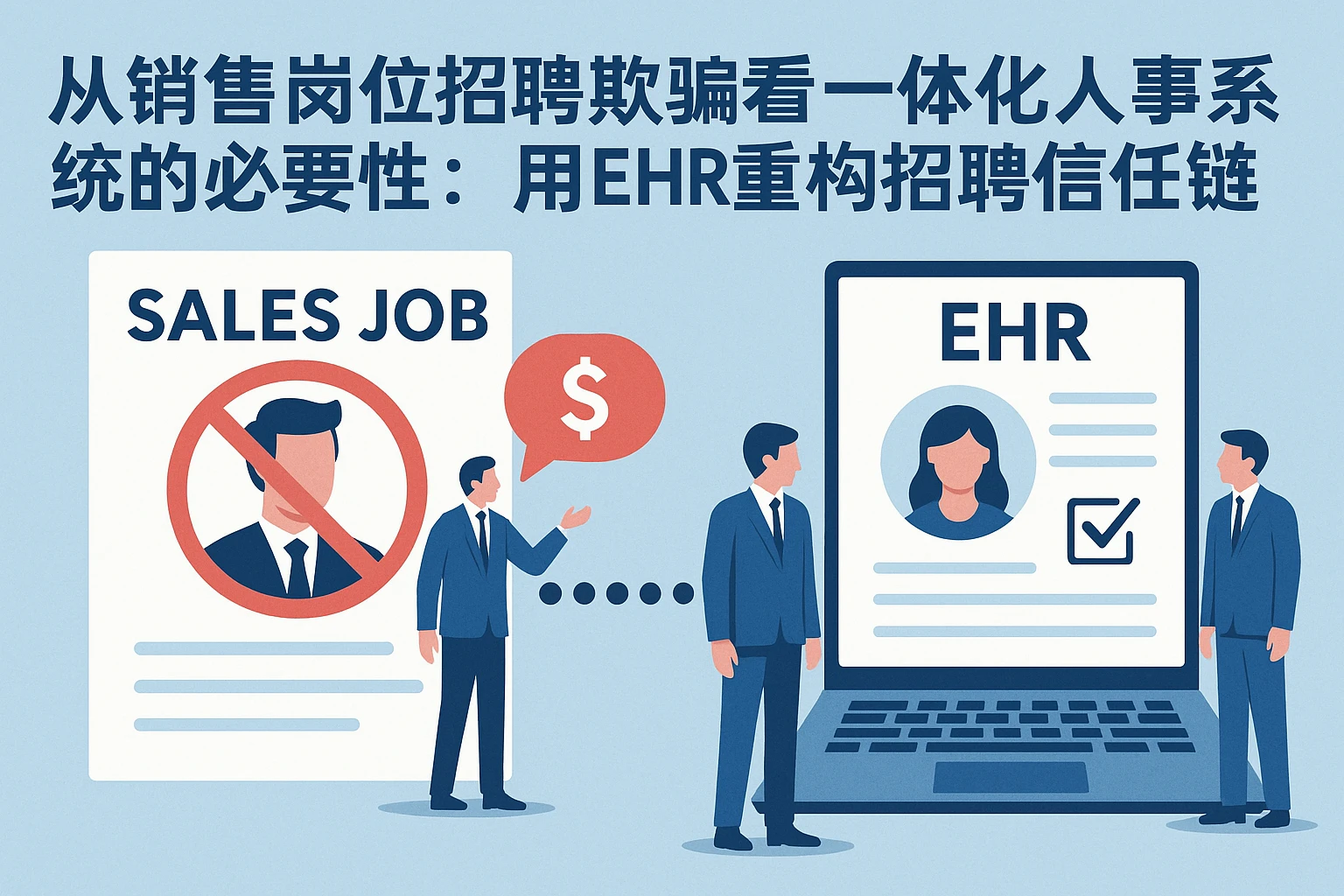 从销售岗位招聘欺骗看一体化人事系统的必要性：用EHR重构招聘信任链