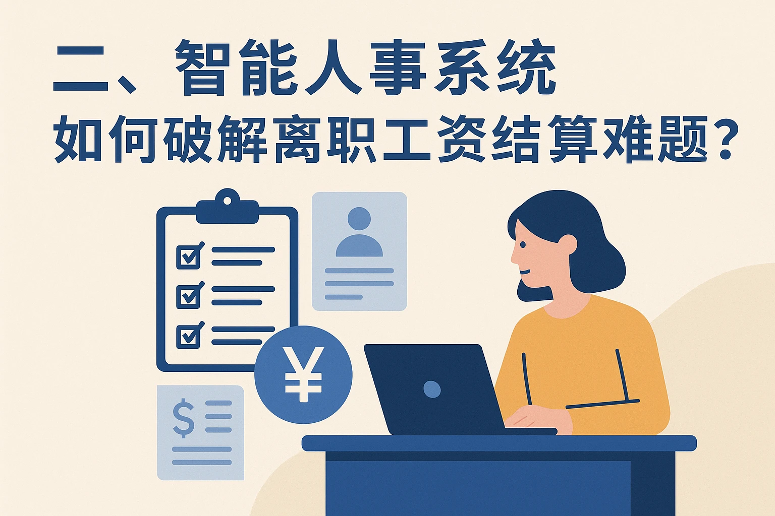 二、智能人事系统如何破解离职工资结算难题？