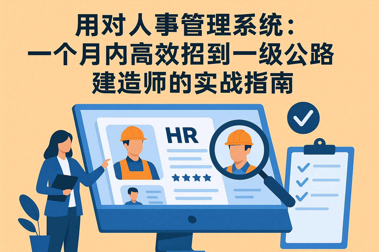 用对人事管理系统：一个月内高效招到一级公路建造师的实战指南