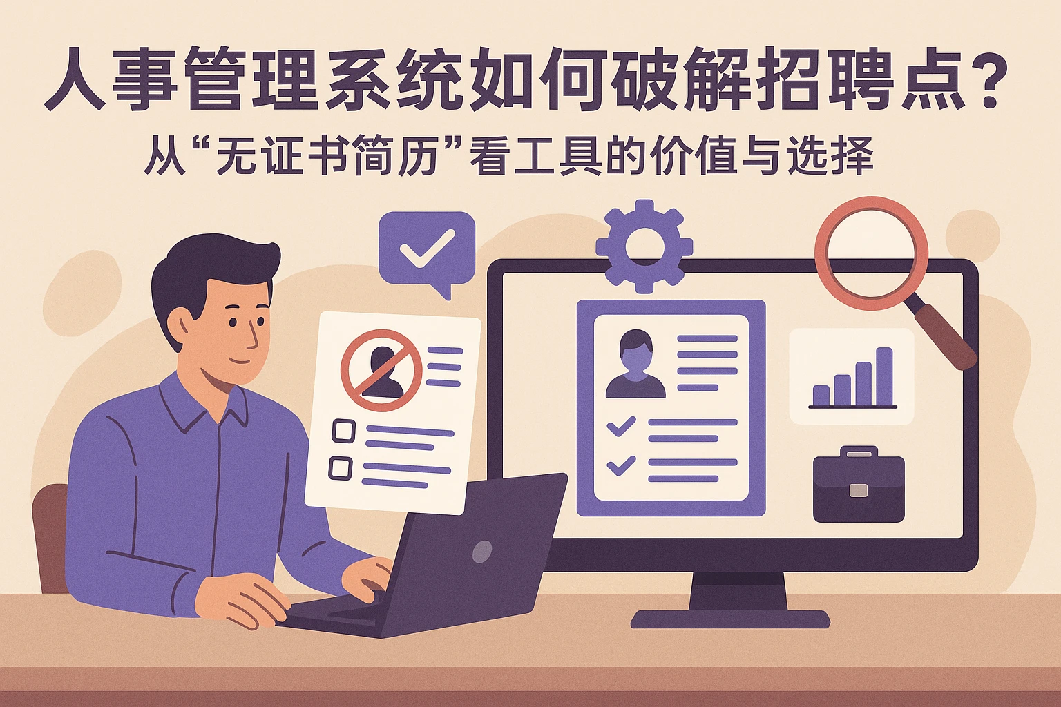 人事管理系统如何破解招聘痛点？从“无证书简历”看工具的价值与选择