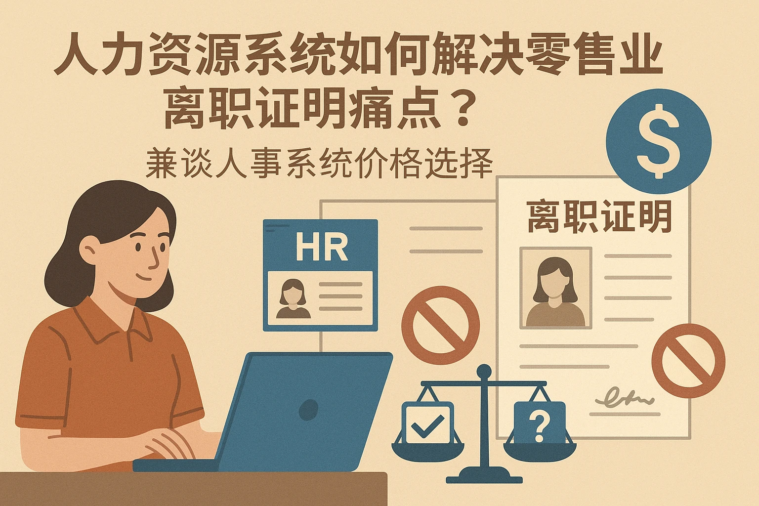 人力资源系统如何解决零售业离职证明痛点？兼谈人事系统价格选择
