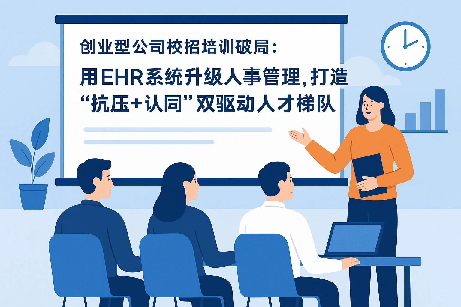 创业型公司校招培训破局：用EHR系统升级人事管理，打造“抗压+认同”双驱动人才梯队