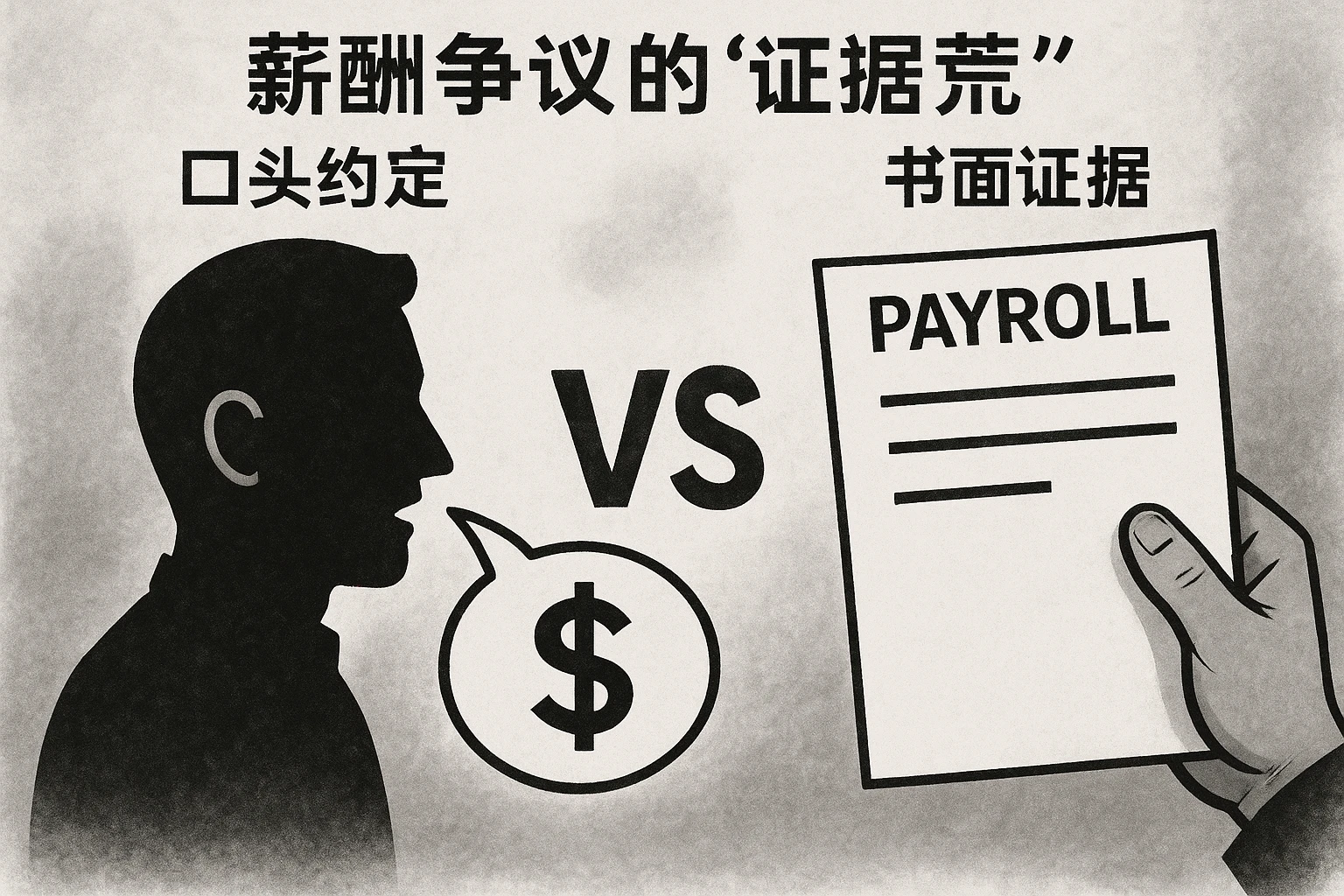 1. 口头约定vs书面证据：薪酬争议的“证据荒”