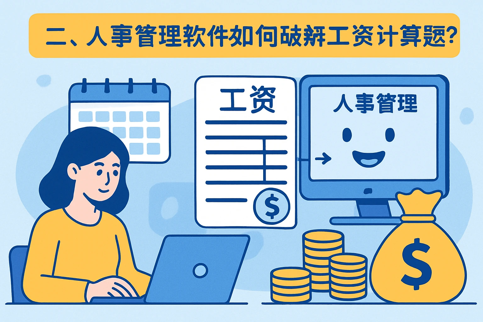 二、人事管理软件如何破解工资计算难题？
