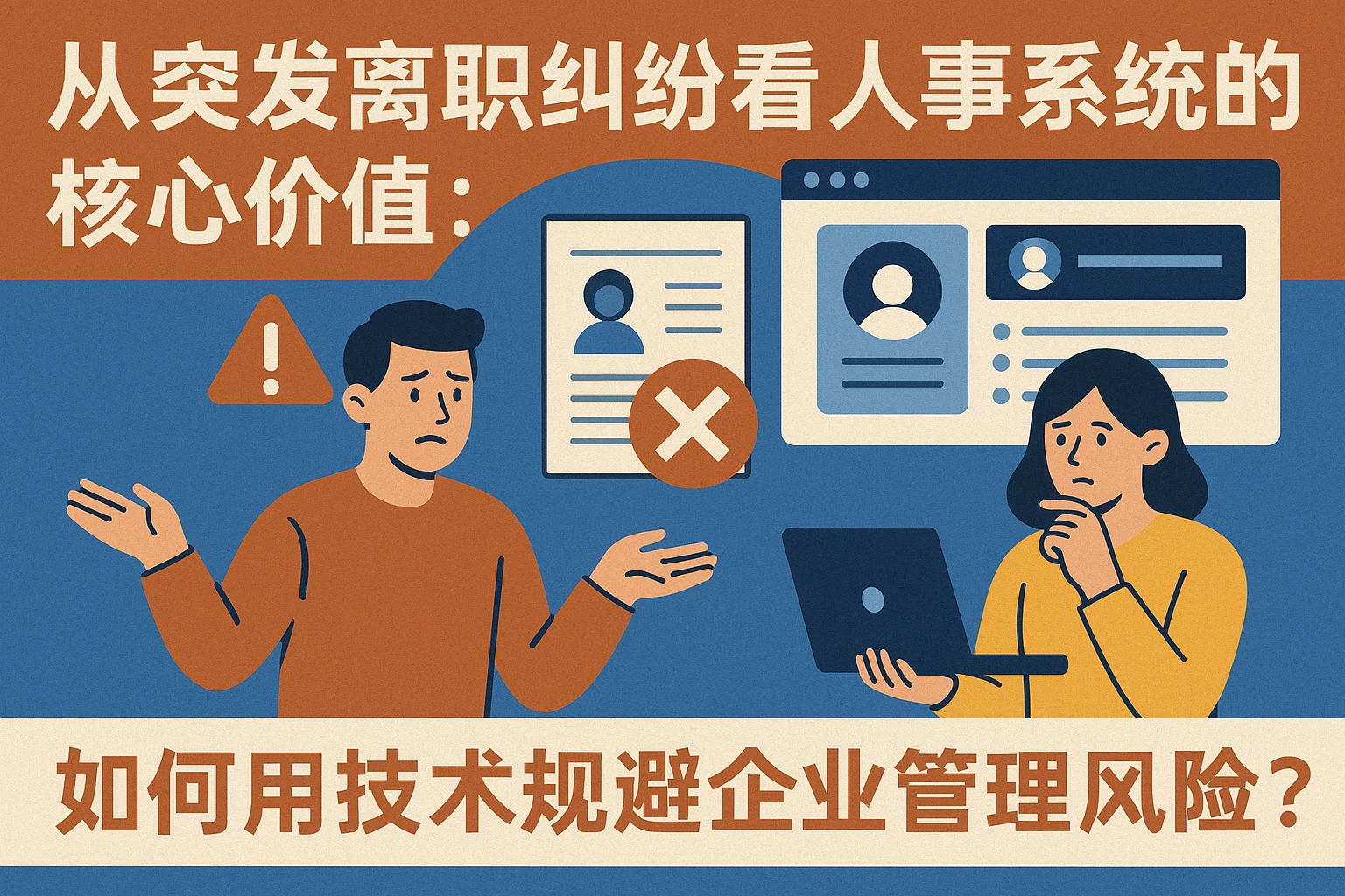 从突发离职纠纷看人事系统的核心价值：如何用技术规避企业管理风险？