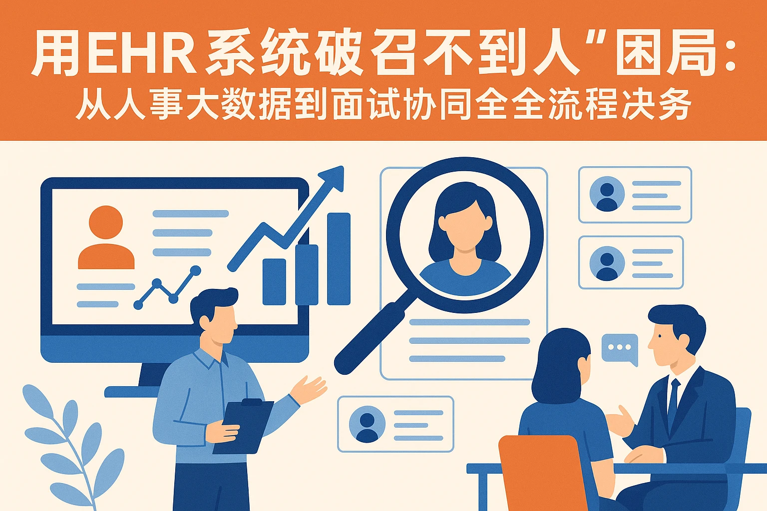 用EHR系统破解“招不到人”困局：从人事大数据到面试协同的全流程解决方案