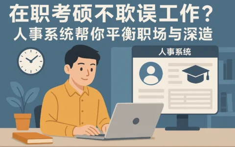 在职考硕不耽误工作?人事系统帮你平衡职场与深造