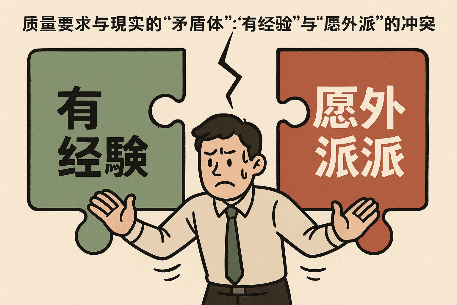 2. 质量要求与现实的“矛盾体”：“有经验”与“愿外派”的冲突