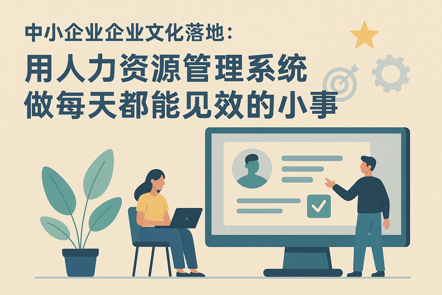 中小企业企业文化落地：用人力资源管理系统做每天都能见效的小事