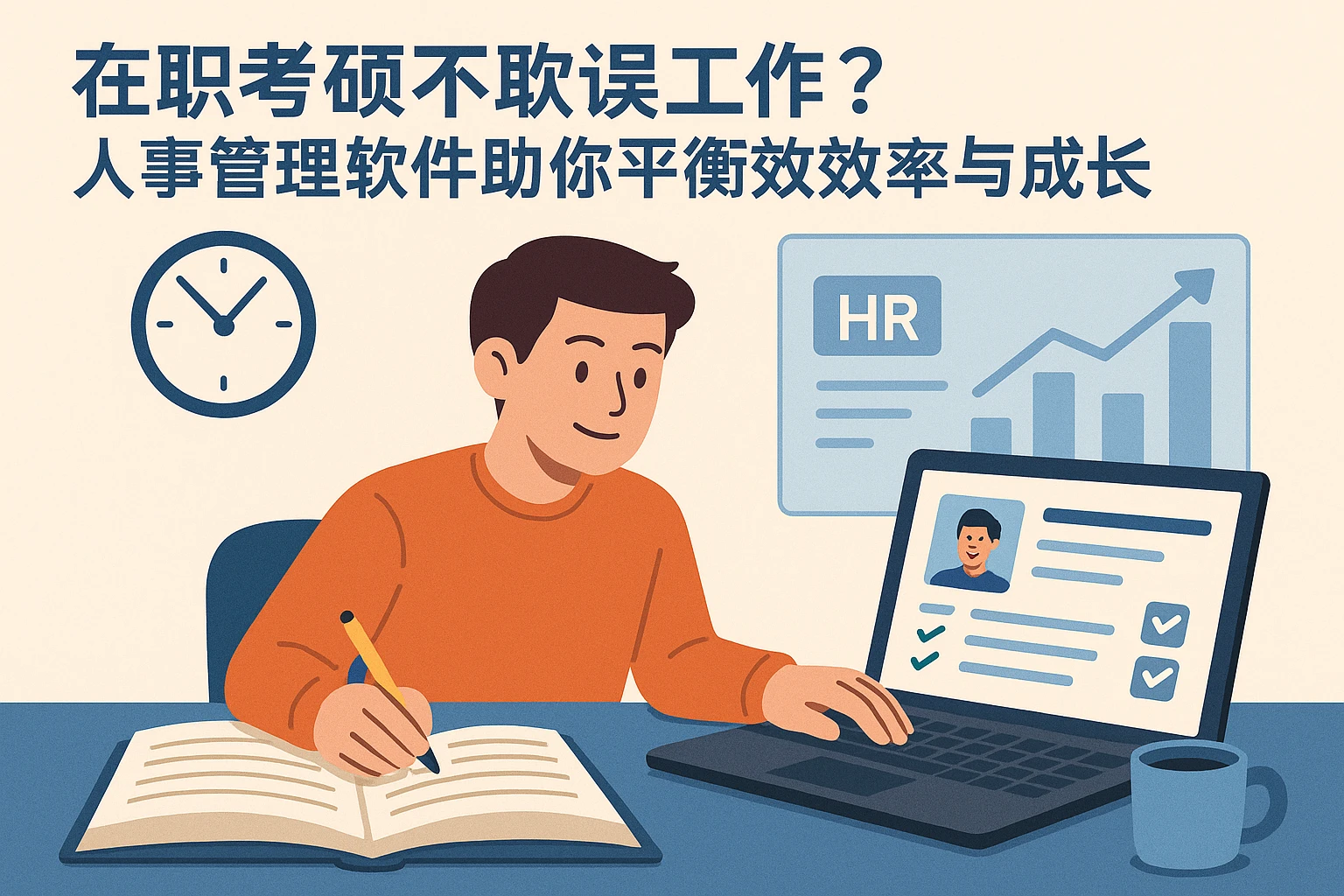在职考硕不耽误工作？人事管理软件帮你平衡效率与成长
