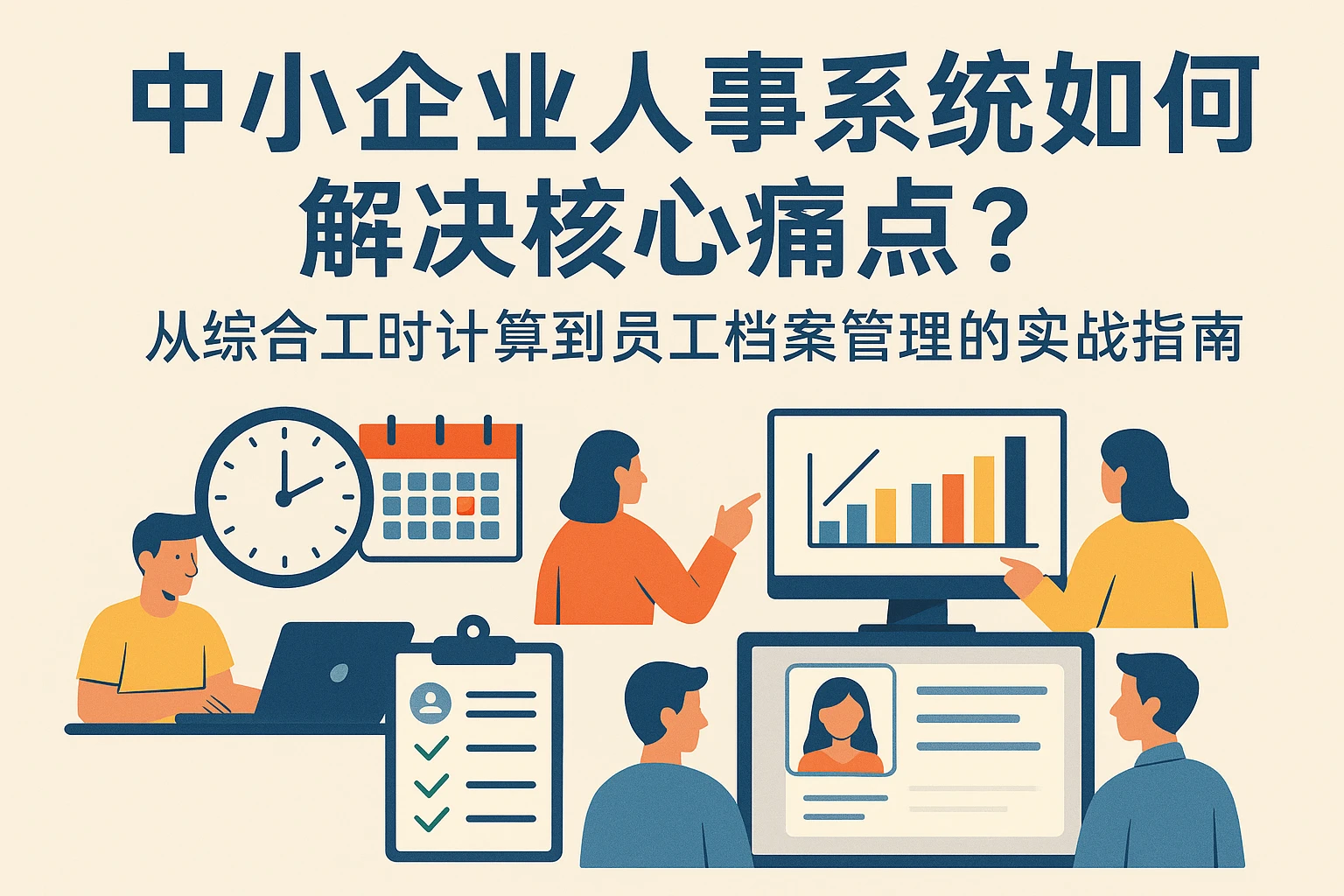 中小企业人事系统如何解决核心痛点？从综合工时计算到员工档案管理的实战指南