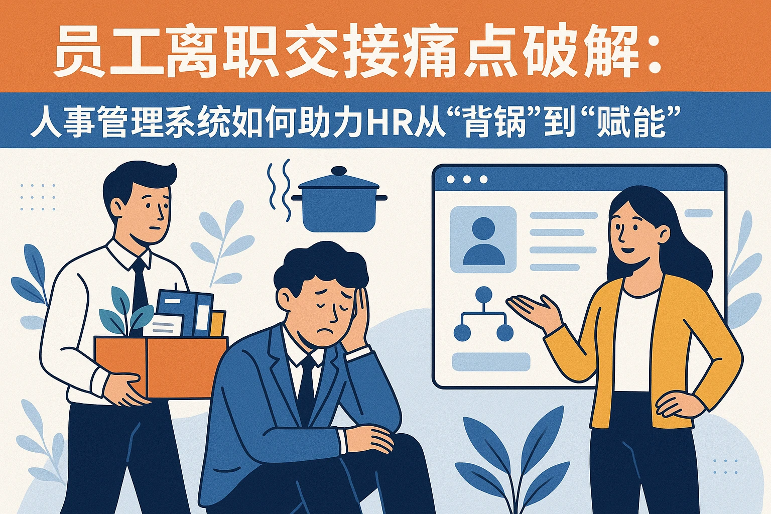 员工离职交接痛点破解：人事管理系统如何助力HR从“背锅”到“赋能”