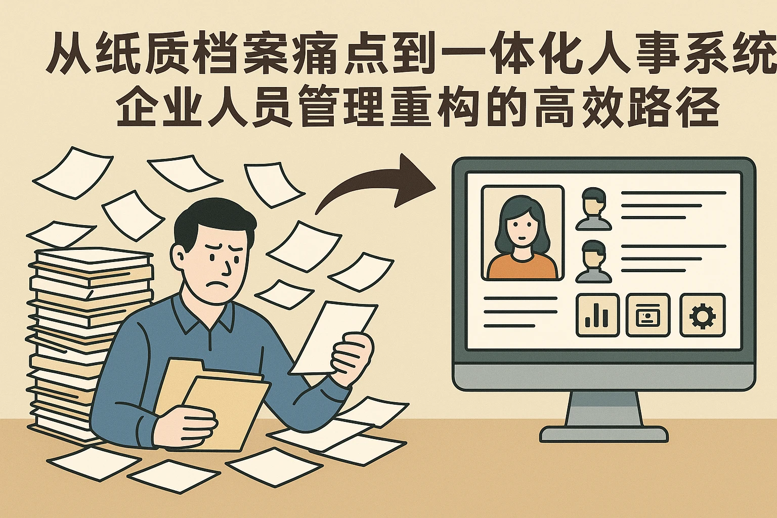 从纸质档案痛点到一体化人事系统：企业人员管理重构的高效路径
