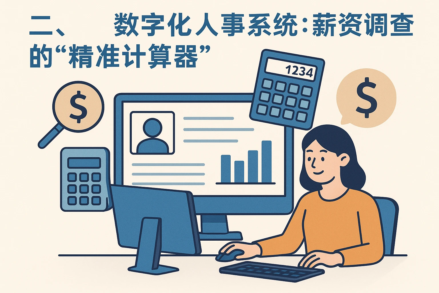 二、数字化人事系统：薪资调查的“精准计算器”