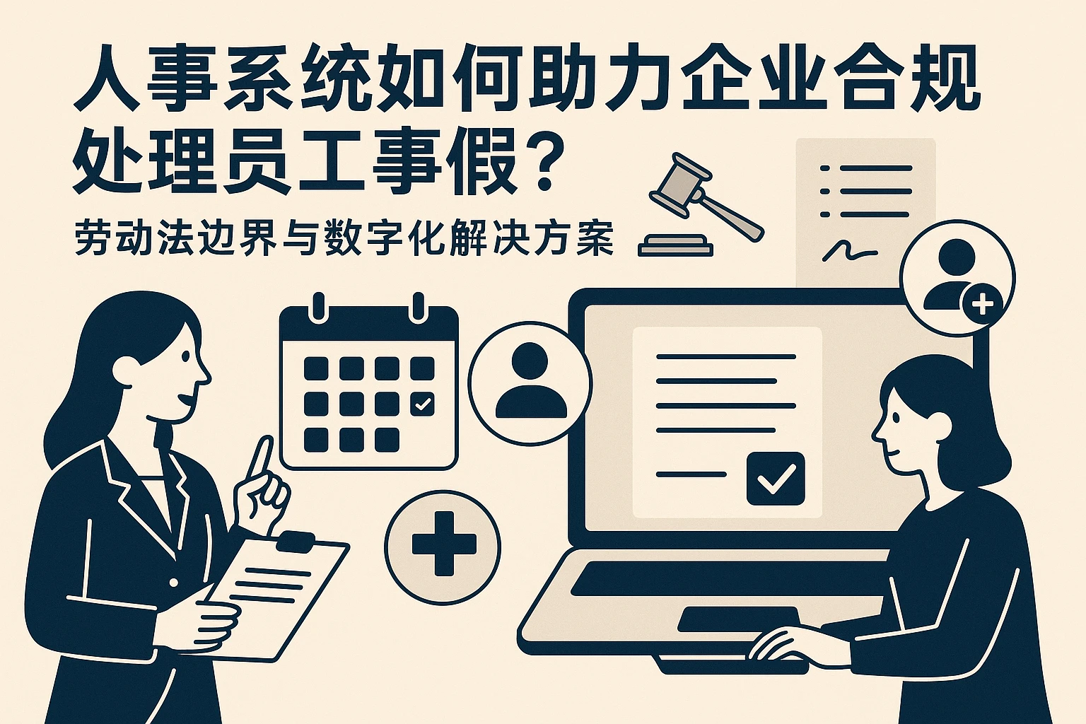 人事系统如何助力企业合规处理员工事假？劳动法边界与数字化解决方案