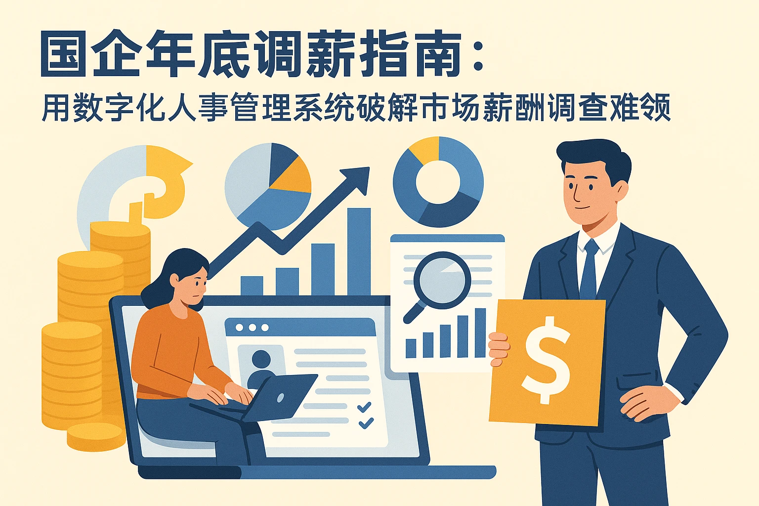 国企年底调薪指南：用数字化人事管理系统破解市场薪酬调查难题