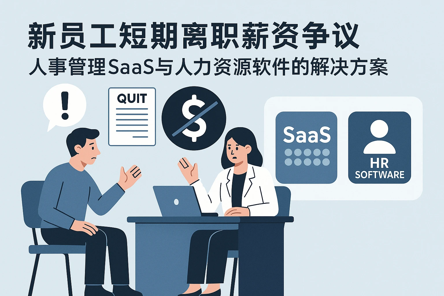 新员工短期离职薪资争议：人事管理SaaS与人力资源软件的解决方案