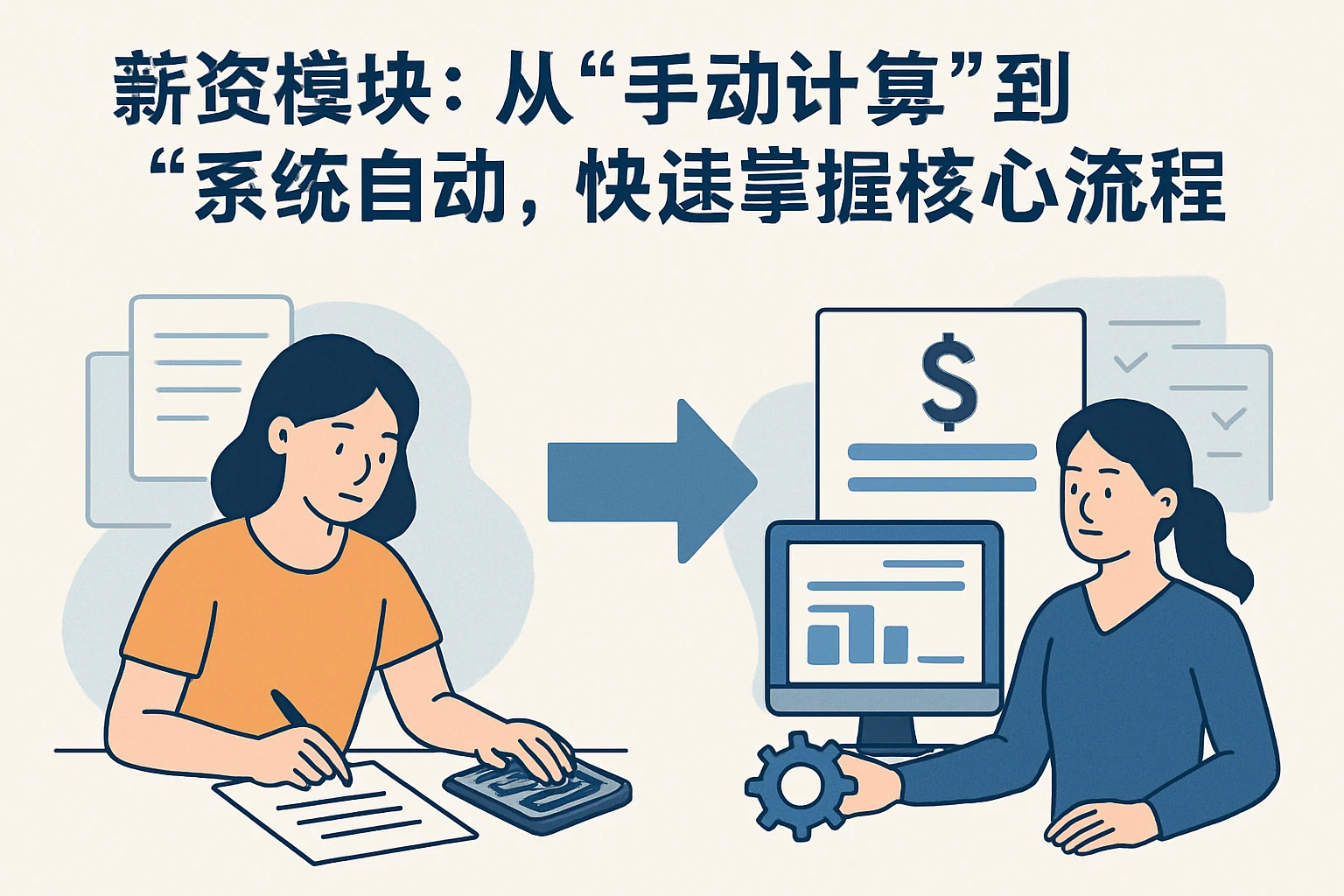 1. 薪资模块：从“手动计算”到“系统自动”，快速掌握核心流程