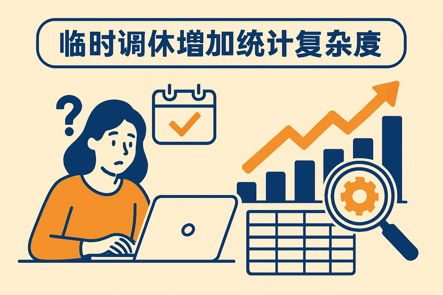 2. 临时调休增加统计复杂度