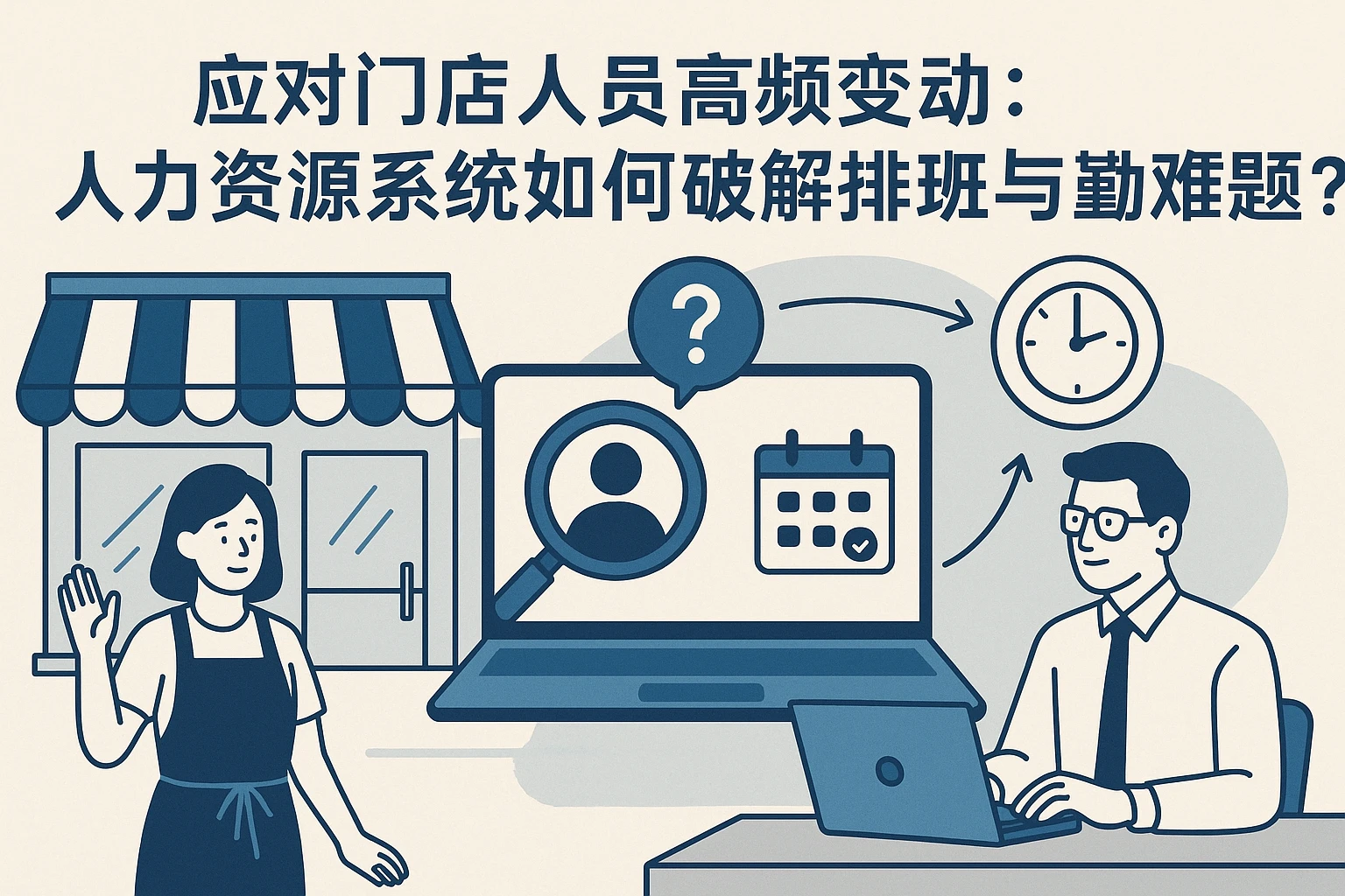 应对门店人员高频变动：人力资源系统如何破解排班与考勤难题？