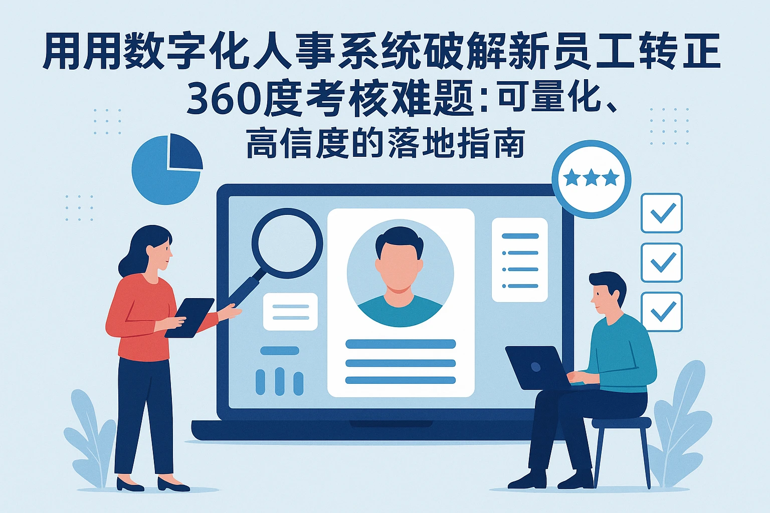 用数字化人事系统破解新员工转正360度考核难题：可量化、高信度的落地指南