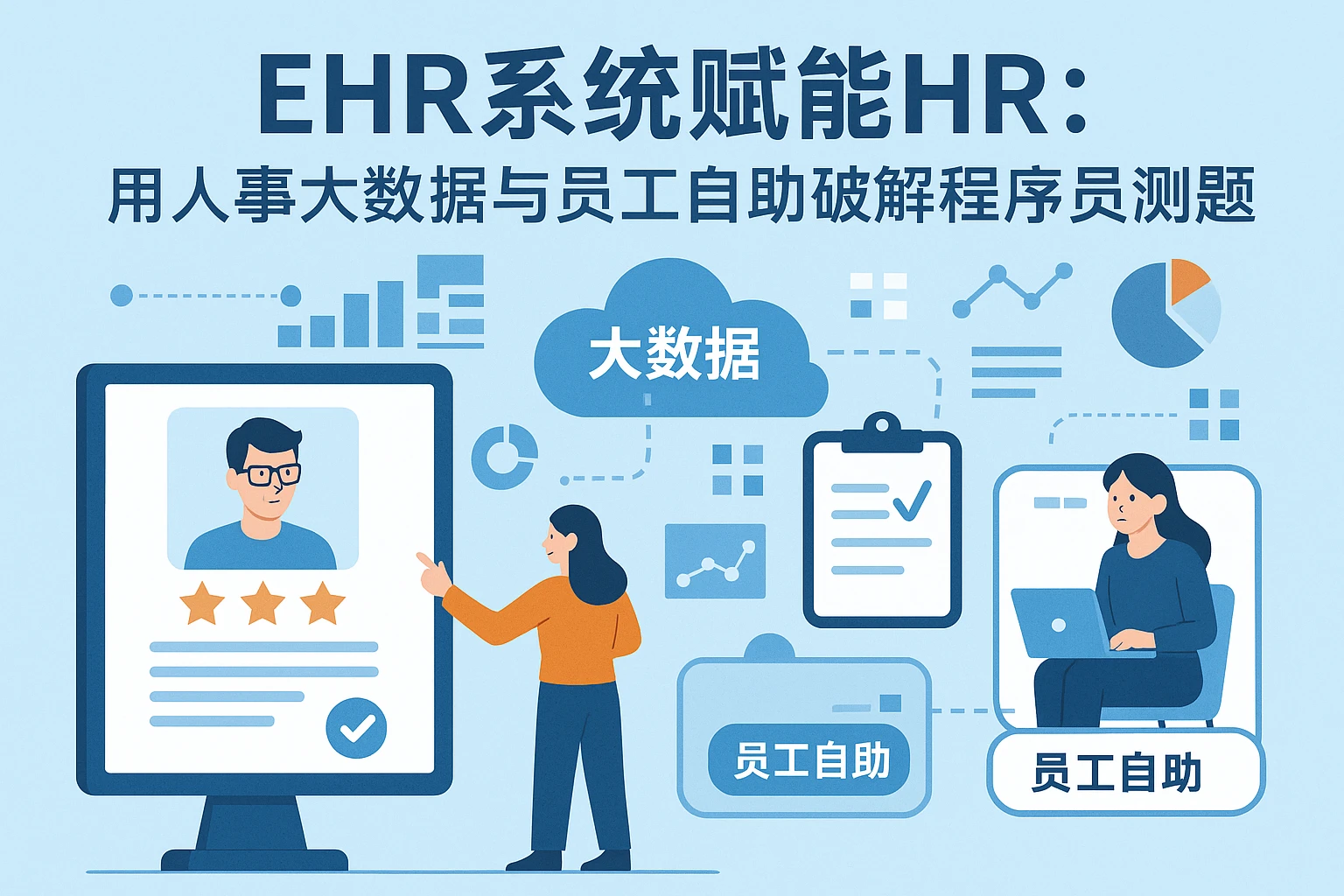 EHR系统赋能HR：用人事大数据与员工自助破解程序员测评难题