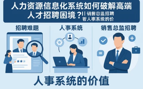 人力资源信息化系统如何破解高端人才招聘困境？从销售总监招聘案例看人事系统的价值