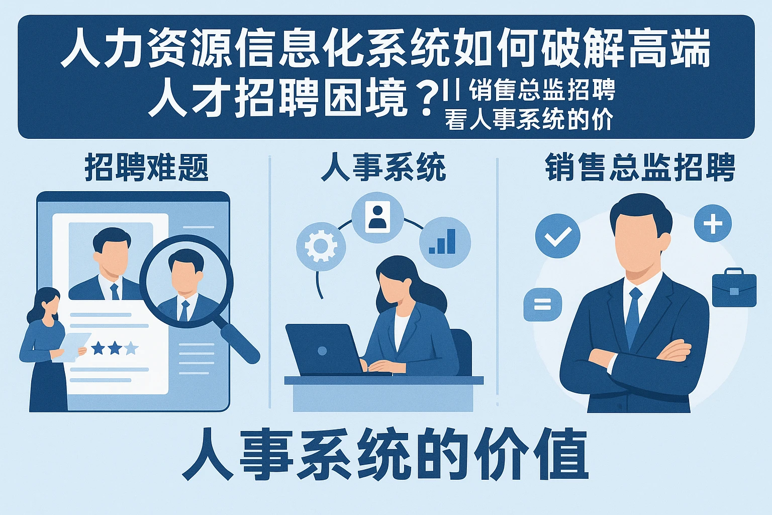 人力资源信息化系统如何破解高端人才招聘困境？从销售总监招聘案例看人事系统的价值