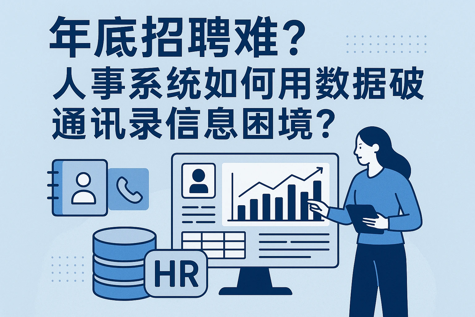 年底招聘难？人事系统如何用数据破解通讯录信息困境？