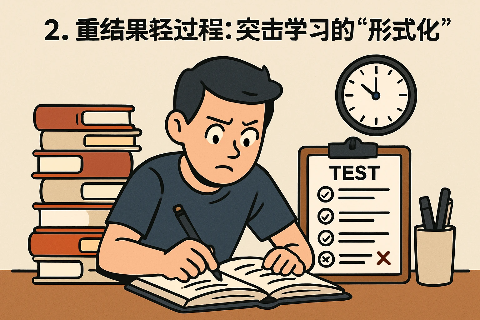 2. 重结果轻过程：突击学习的“形式化”