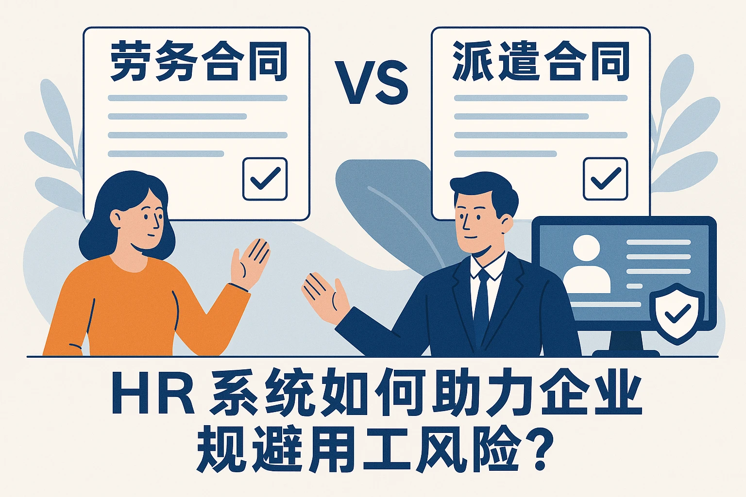劳务合同vs派遣合同：HR系统如何助力企业规避用工风险？