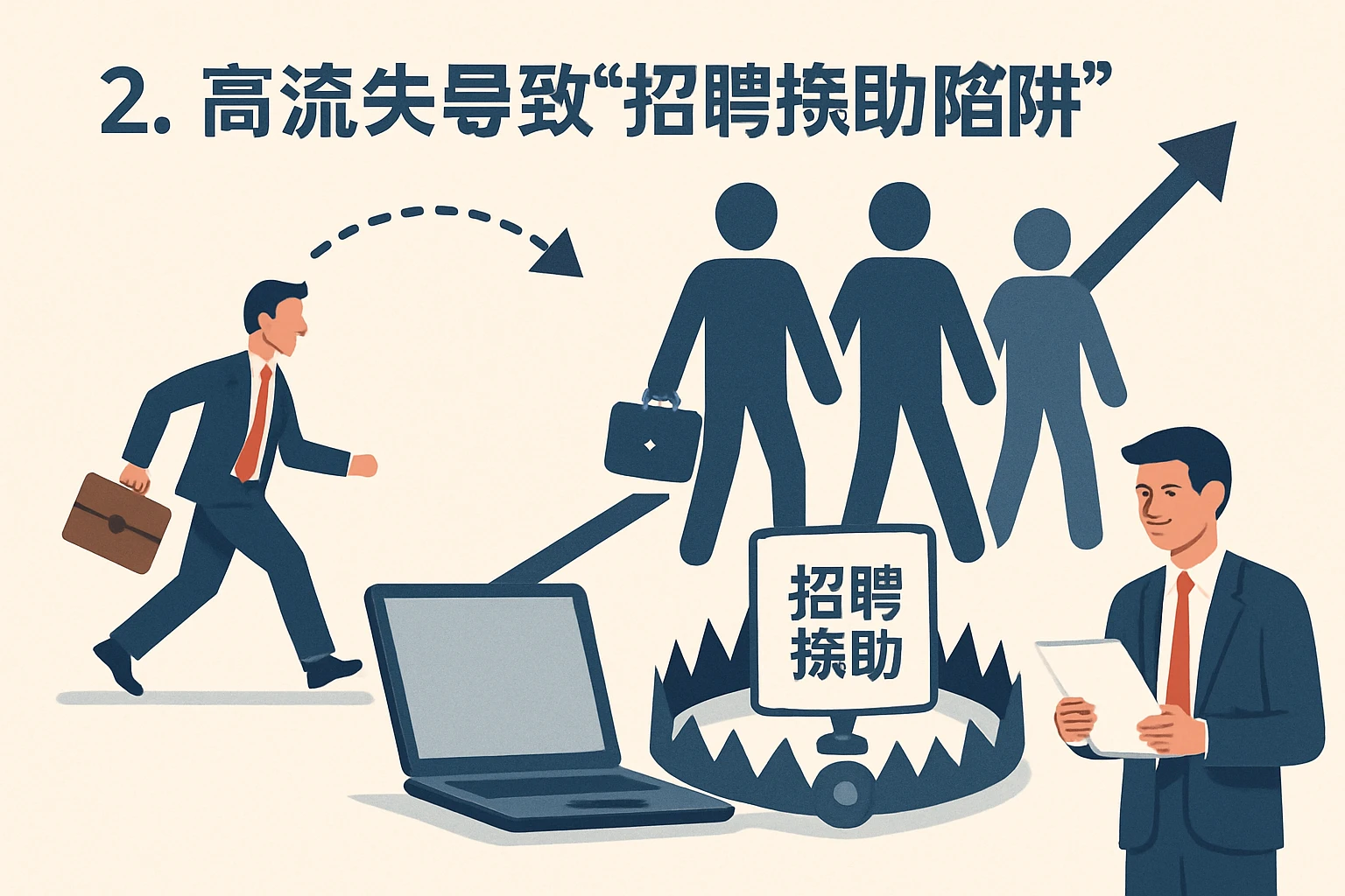 2. 高流失率导致“招聘替补陷阱”
