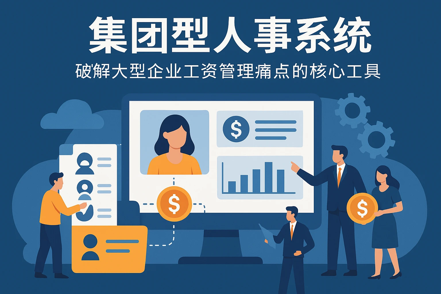 集团型人事系统：破解大型企业工资管理痛点的核心工具