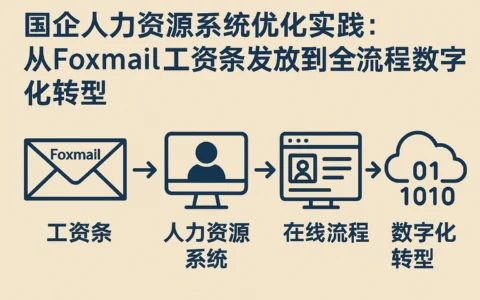 国企人力资源系统优化实践：从Foxmail工资条发放到全流程数字化转型