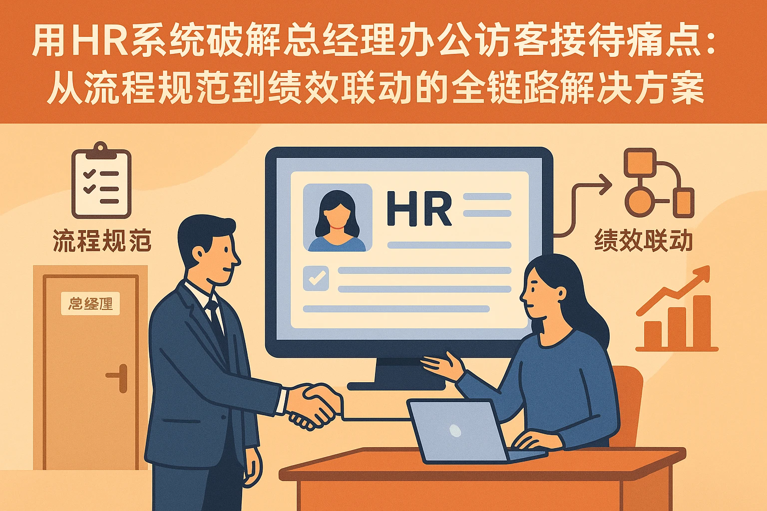 用HR系统破解总经理办公室访客接待痛点：从流程规范到绩效联动的全链路解决方案
