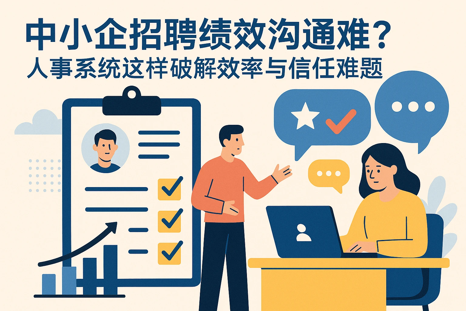 中小企招聘绩效沟通难？人事系统这样破解效率与信任难题