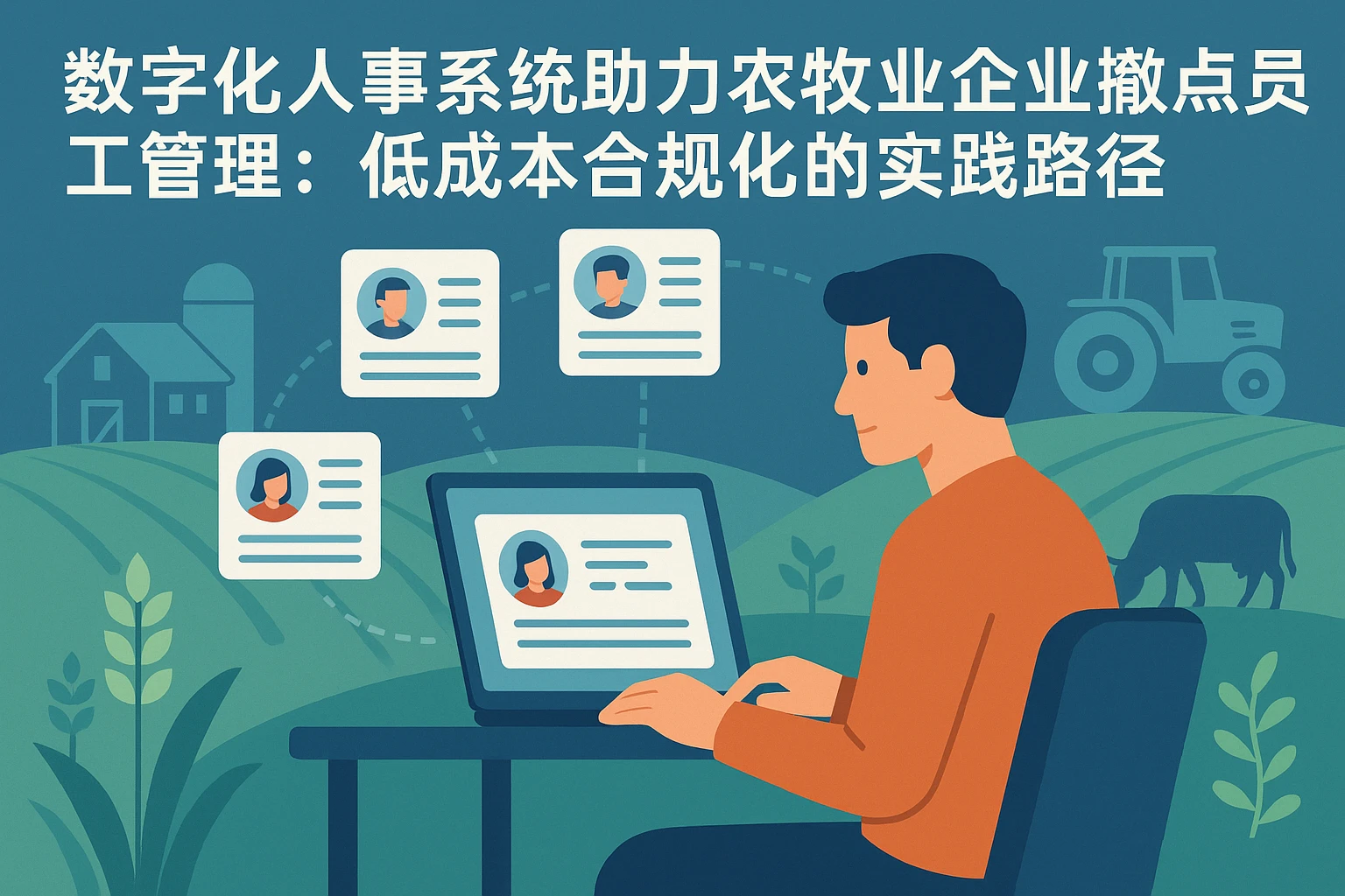 数字化人事系统助力农牧业企业撤点员工管理：低成本合规化的实践路径