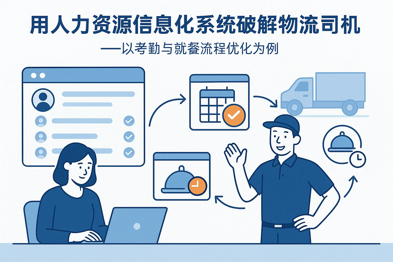 用人力资源信息化系统破解物流司机管理痛点——以考勤与就餐流程优化为例