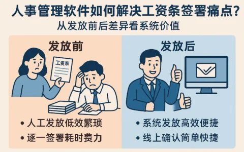 人事管理软件如何解决工资条签署痛点？从发放前后差异看系统价值
