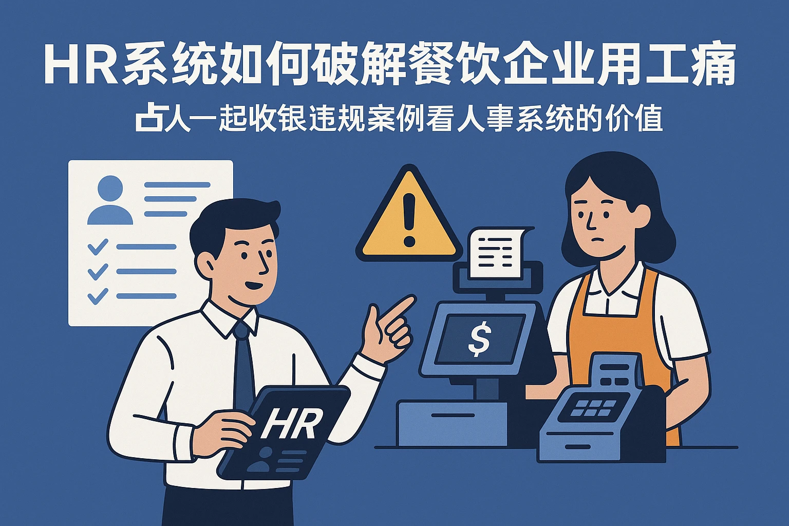 HR系统如何破解餐饮企业用工痛点？从一起收银违规案例看人事系统的价值
