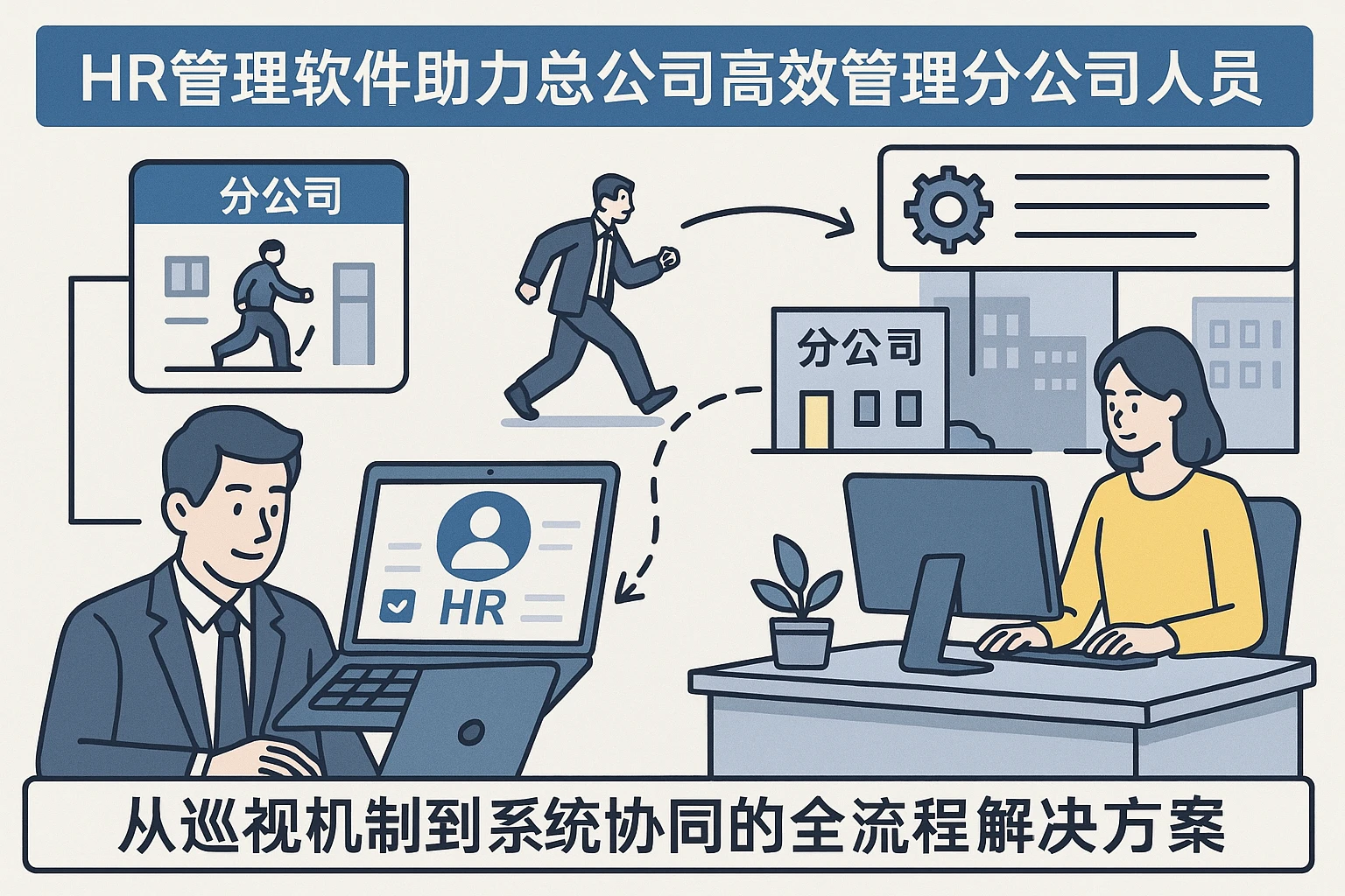 HR管理软件助力总公司高效管理分公司人员：从巡视机制到系统协同的全流程解决方案