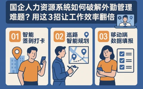 国企人力资源系统如何破解外勤管理难题？用这3招让工作效率翻倍