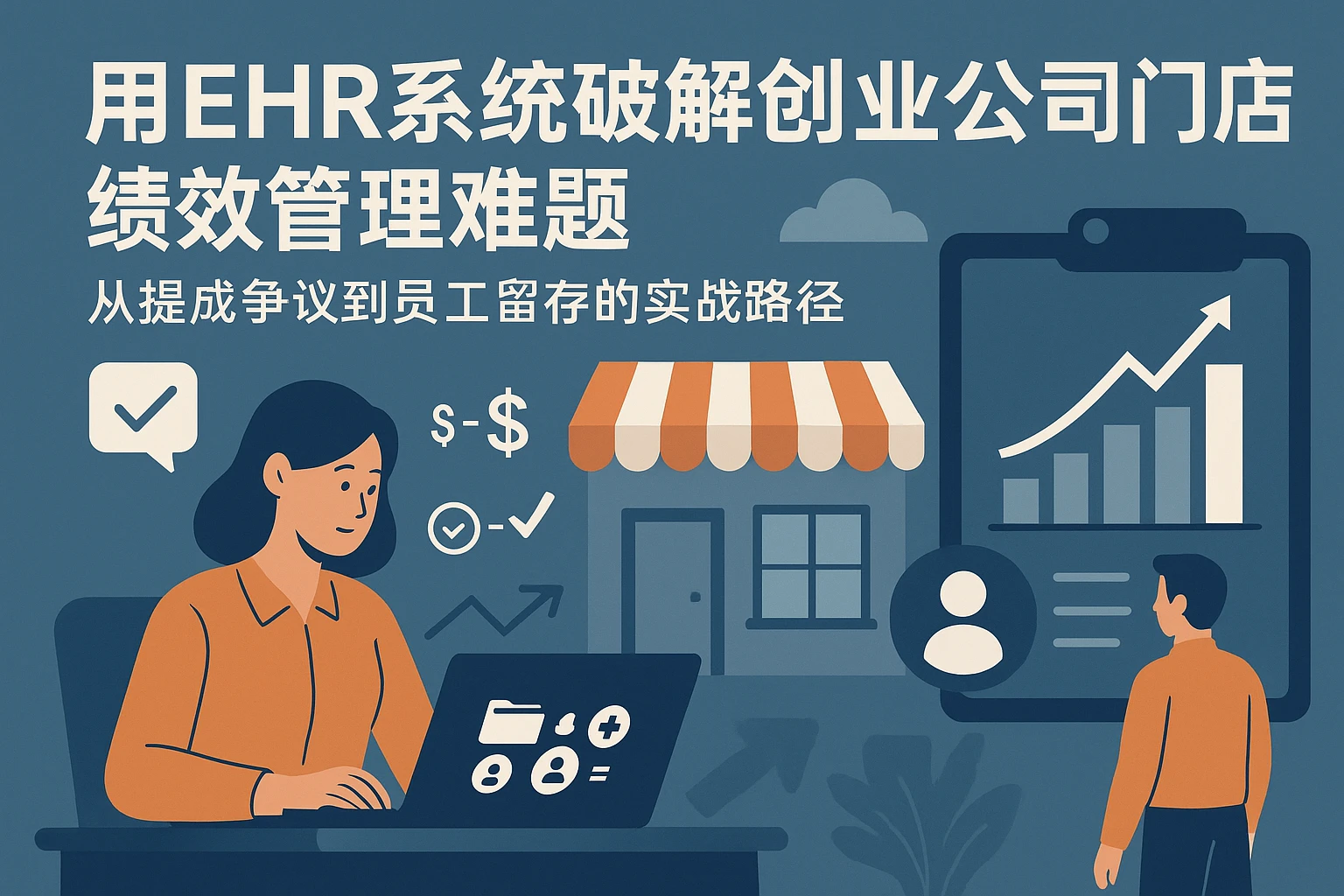 用EHR系统破解创业公司门店绩效管理难题：从提成争议到员工留存的实战路径