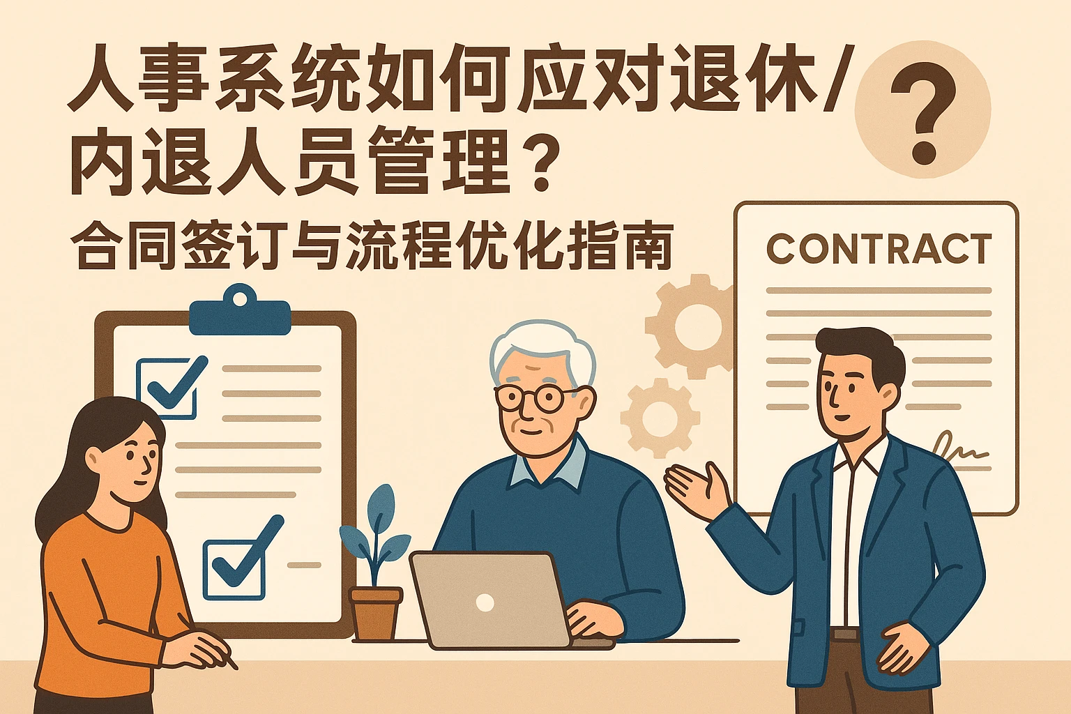 人事系统如何应对退休/内退人员管理？合同签订与流程优化指南