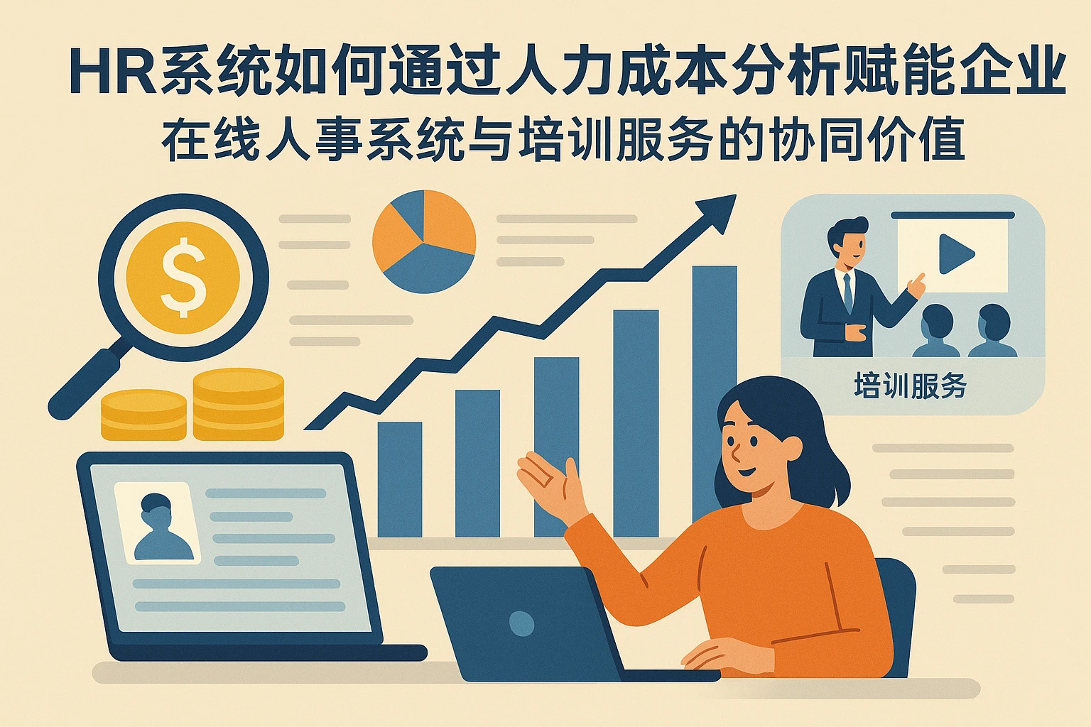 HR系统如何通过人力成本分析赋能企业？在线人事系统与培训服务的协同价值